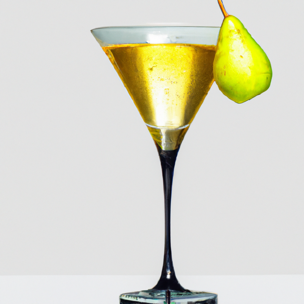 Effervescent Elegance: Champagne Pear Martini