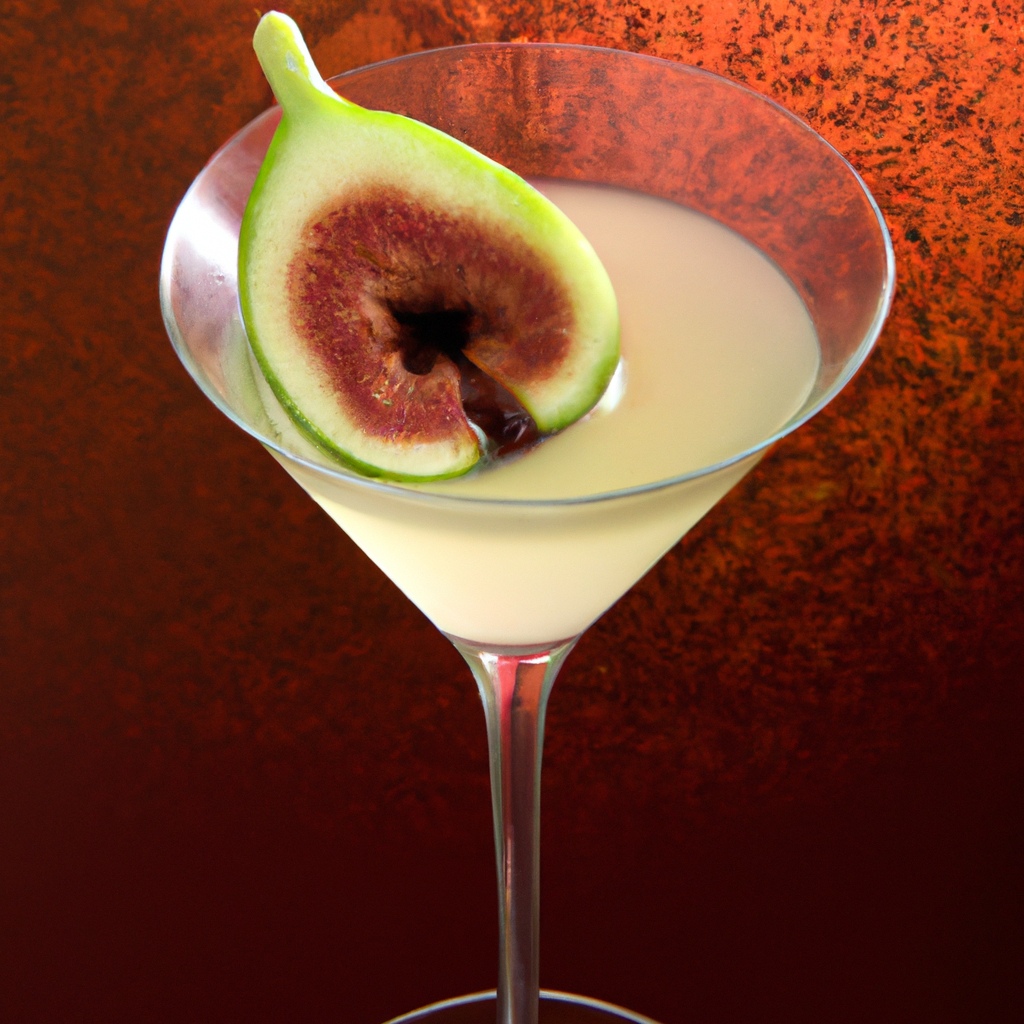 Aromatic Escape: Cardamom and Fig Vodka Martini