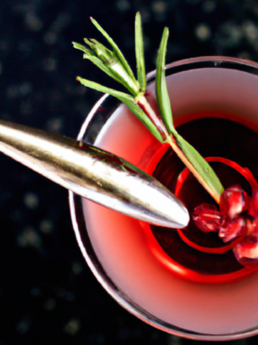 Pomegranate Sage Martini: A Tangy and Herbaceous Cocktail